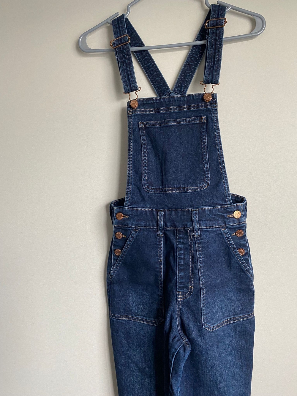 GUESS Indigo Blue Denim Overalls for Women Like New ❤️ - Picture 3 of 11